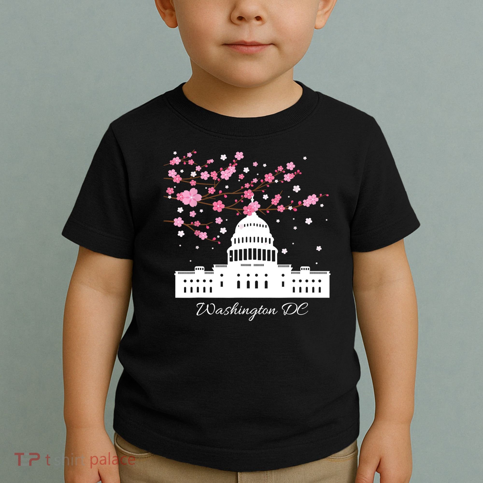 Washington DC Capitol Building Cherry Blossoms TShirt Toddler T-Shirt