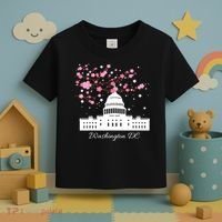 Washington DC Capitol Building Cherry Blossoms TShirt Toddler T-Shirt thumb 3