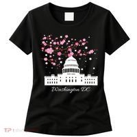 Washington DC Capitol Building Cherry Blossoms TShirt Women's T-Shirt thumb 0