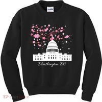 Washington DC Capitol Building Cherry Blossoms TShirt Kids Sweatshirt thumb 0