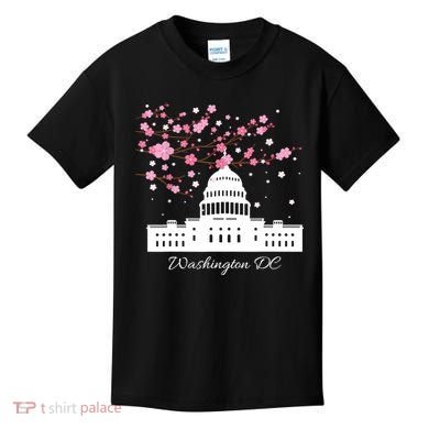 Washington DC Capitol Building Cherry Blossoms TShirt Kids T-Shirt