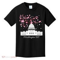Washington DC Capitol Building Cherry Blossoms TShirt Kids T-Shirt thumb 0