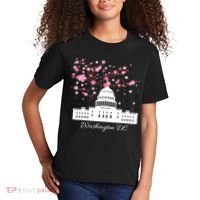 Washington DC Capitol Building Cherry Blossoms TShirt Kids T-Shirt thumb 2