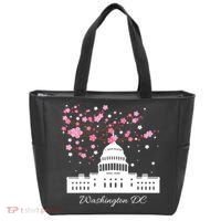 Washington DC Capitol Building Cherry Blossoms TShirt Tote Bag thumb 0