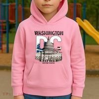 Washington Dc Capitol Hill Usa Souvenirs Gifts Kids Hoodie thumb 2