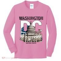 Washington Dc Capitol Hill Usa Souvenirs Gifts Kids Long Sleeve Shirt thumb 0