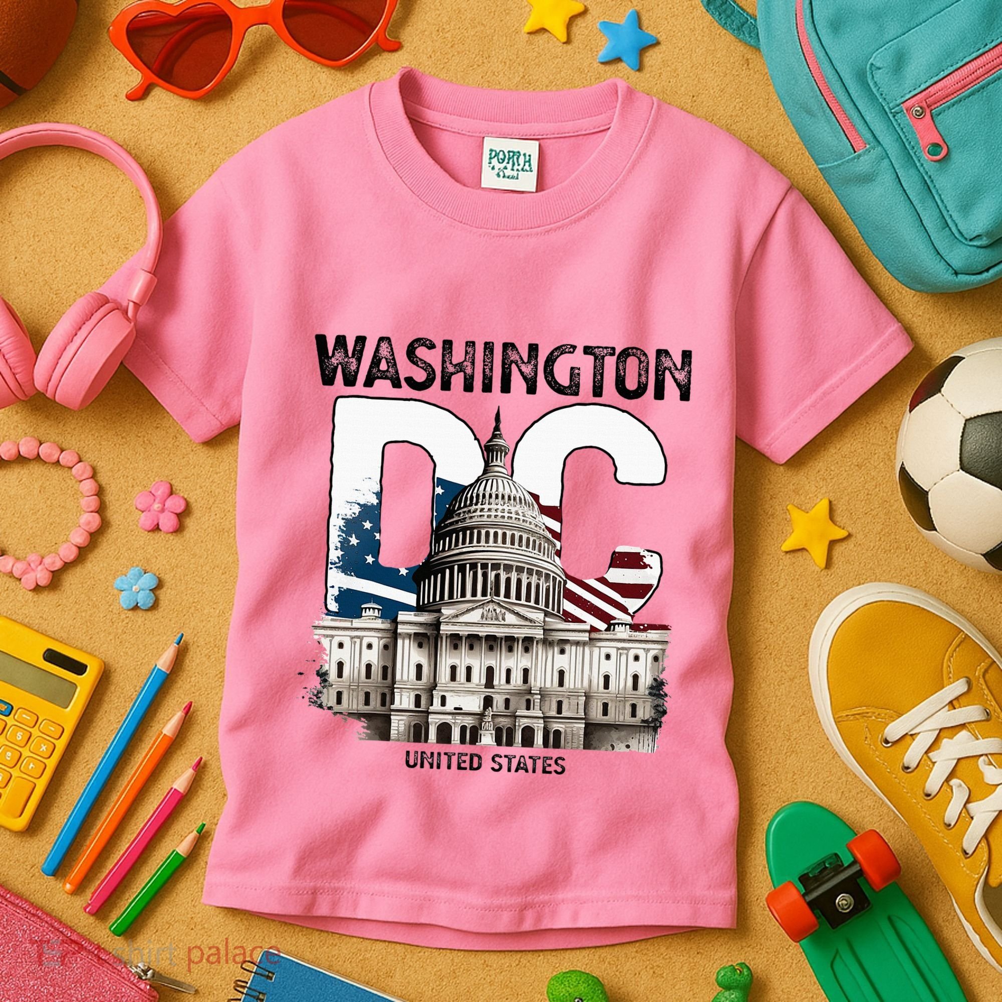 Washington Dc Capitol Hill Usa Souvenirs Gifts Kids T-Shirt