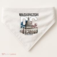 Washington Dc Capitol Hill Usa Souvenirs Gifts USA-Made Doggie Bandana thumb 0