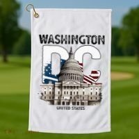 Washington Dc Capitol Hill Usa Souvenirs Gifts Golf Towel thumb 1