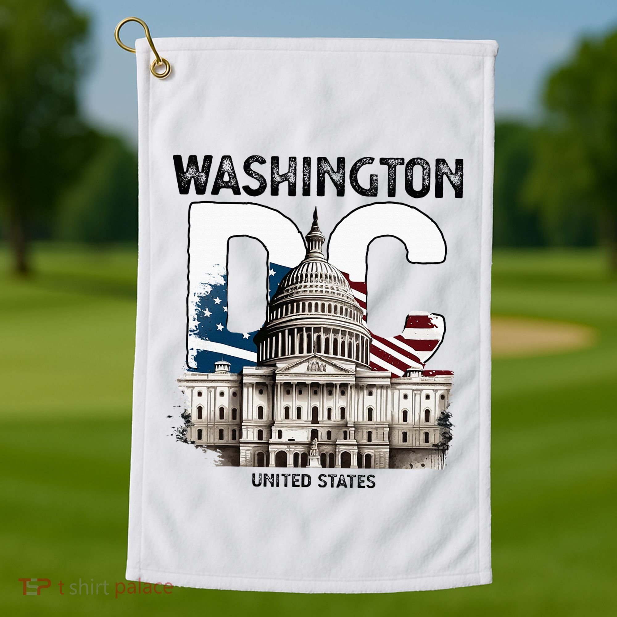 Washington Dc Capitol Hill Usa Souvenirs Gifts Golf Towel