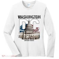 Washington Dc Capitol Hill Usa Souvenirs Gifts Women's Long Sleeve Shirt thumb 0