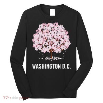 Washington Dc Cherry Blossom Tree Bloom Festival Long Sleeve Shirt
