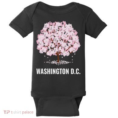 Washington Dc Cherry Blossom Tree Bloom Festival Baby Bodysuit