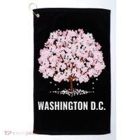 Washington Dc Cherry Blossom Tree Bloom Festival Golf Towel thumb 0