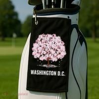 Washington Dc Cherry Blossom Tree Bloom Festival Golf Towel thumb 2