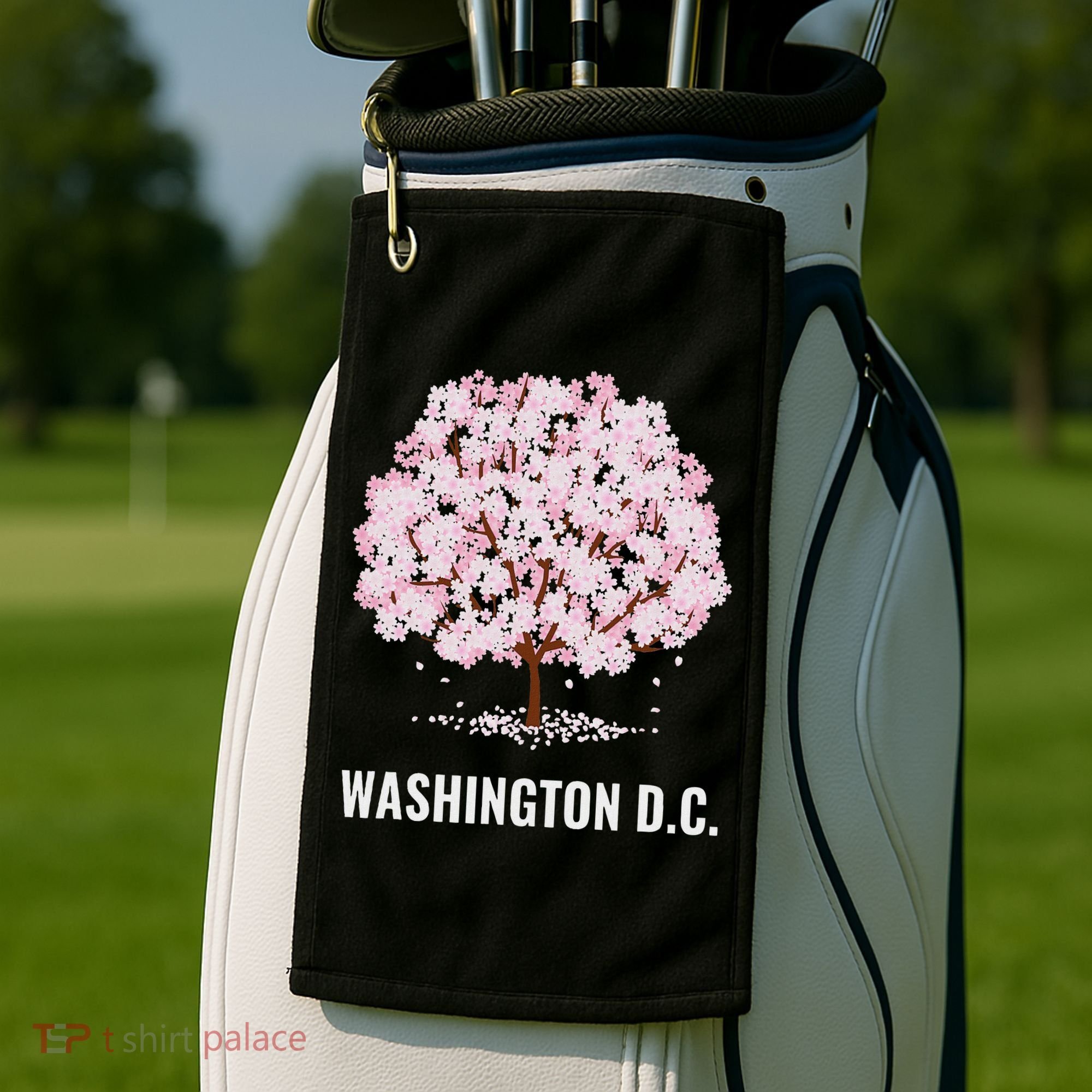 Washington Dc Cherry Blossom Tree Bloom Festival Golf Towel