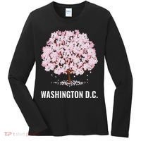 Washington Dc Cherry Blossom Tree Bloom Festival Women's Long Sleeve Shirt thumb 0