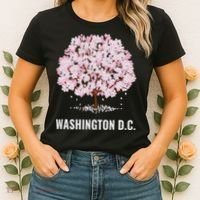 Washington Dc Cherry Blossom Tree Bloom Festival Women's T-Shirt thumb 2