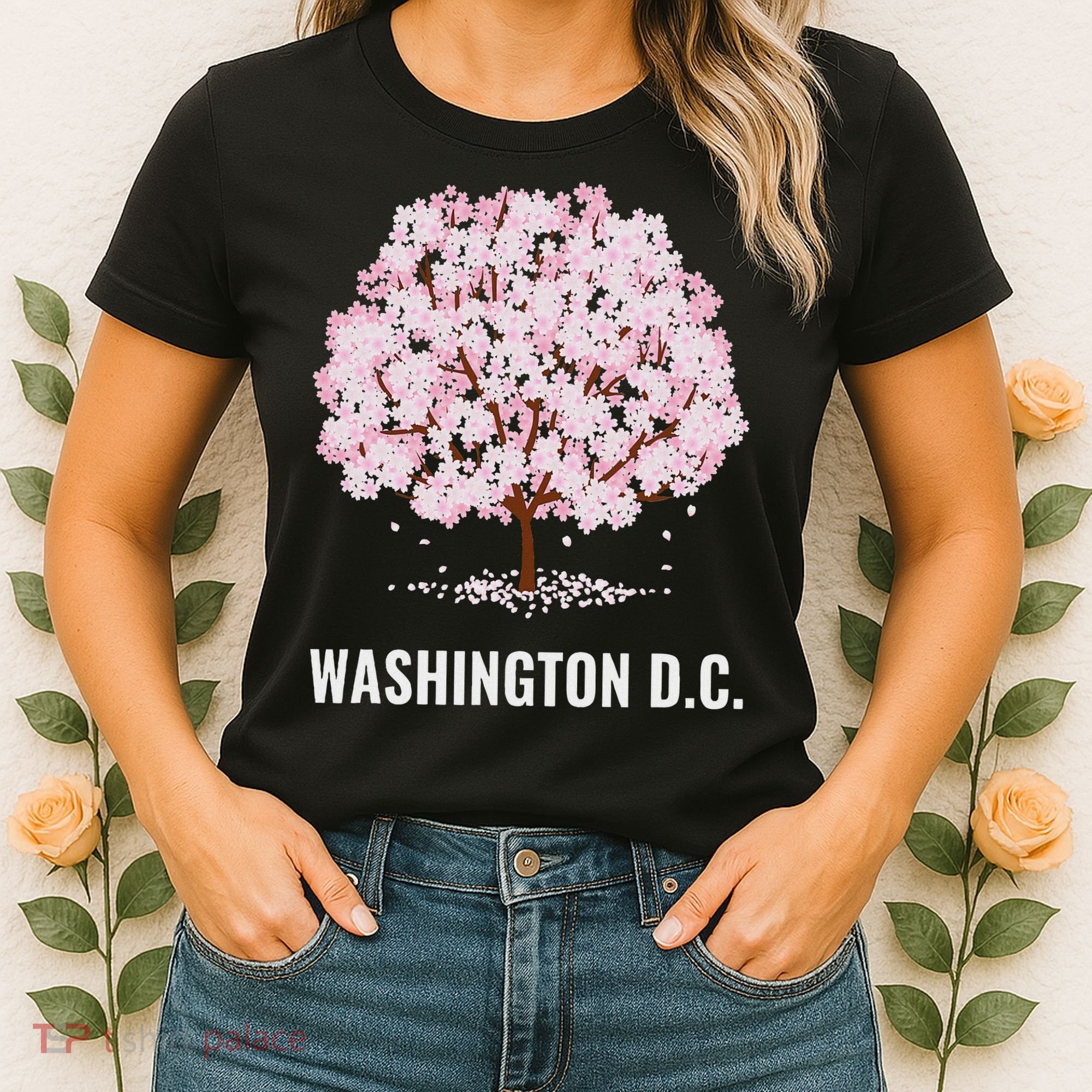 Washington Dc Cherry Blossom Tree Bloom Festival Women's T-Shirt