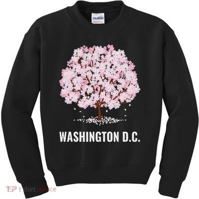 Washington Dc Cherry Blossom Tree Bloom Festival Kids Sweatshirt