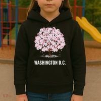 Washington Dc Cherry Blossom Tree Bloom Festival Kids Hoodie thumb 3