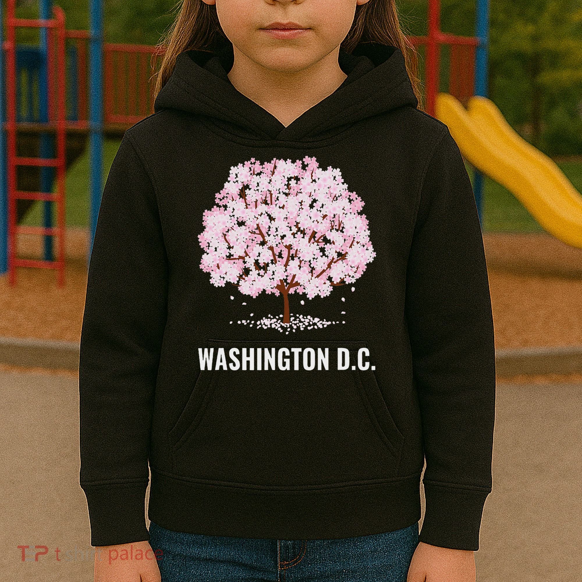 Washington Dc Cherry Blossom Tree Bloom Festival Kids Hoodie