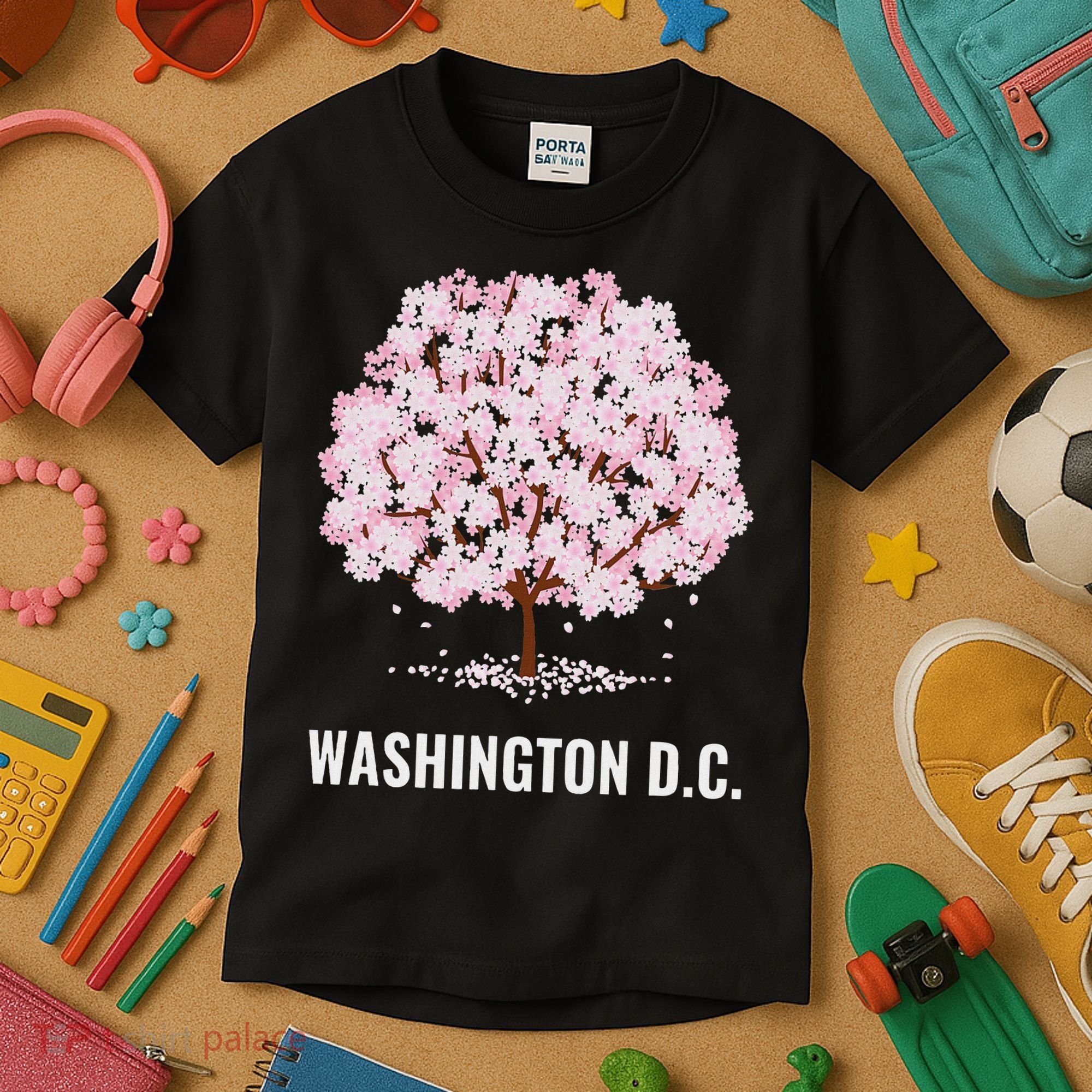 Washington Dc Cherry Blossom Tree Bloom Festival Kids T-Shirt
