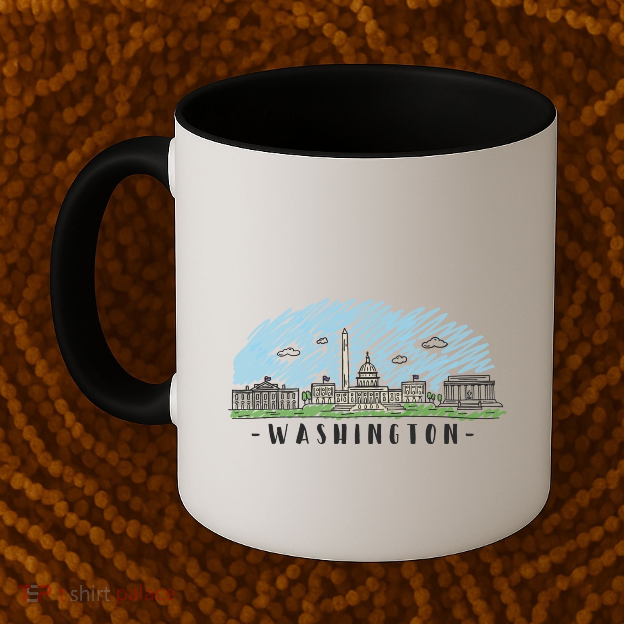 Washington Dc Capital Skyline Silhouette Great Gift Coffee Mug