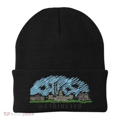 Washington Dc Capital Skyline Silhouette Great Gift Beanie