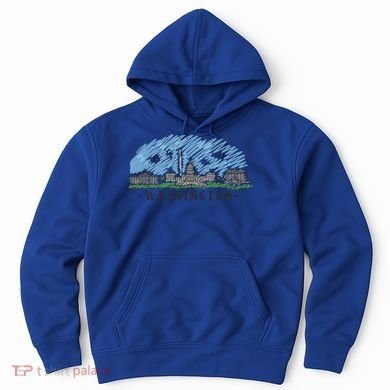 Washington Dc Capital Skyline Silhouette Great Gift Hoodie