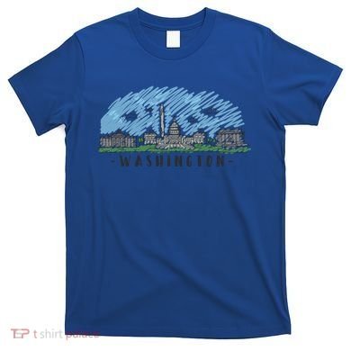 Washington Dc Capital Skyline Silhouette Great Gift T-Shirt