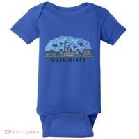 Washington Dc Capital Skyline Silhouette Great Gift Baby Bodysuit thumb 0