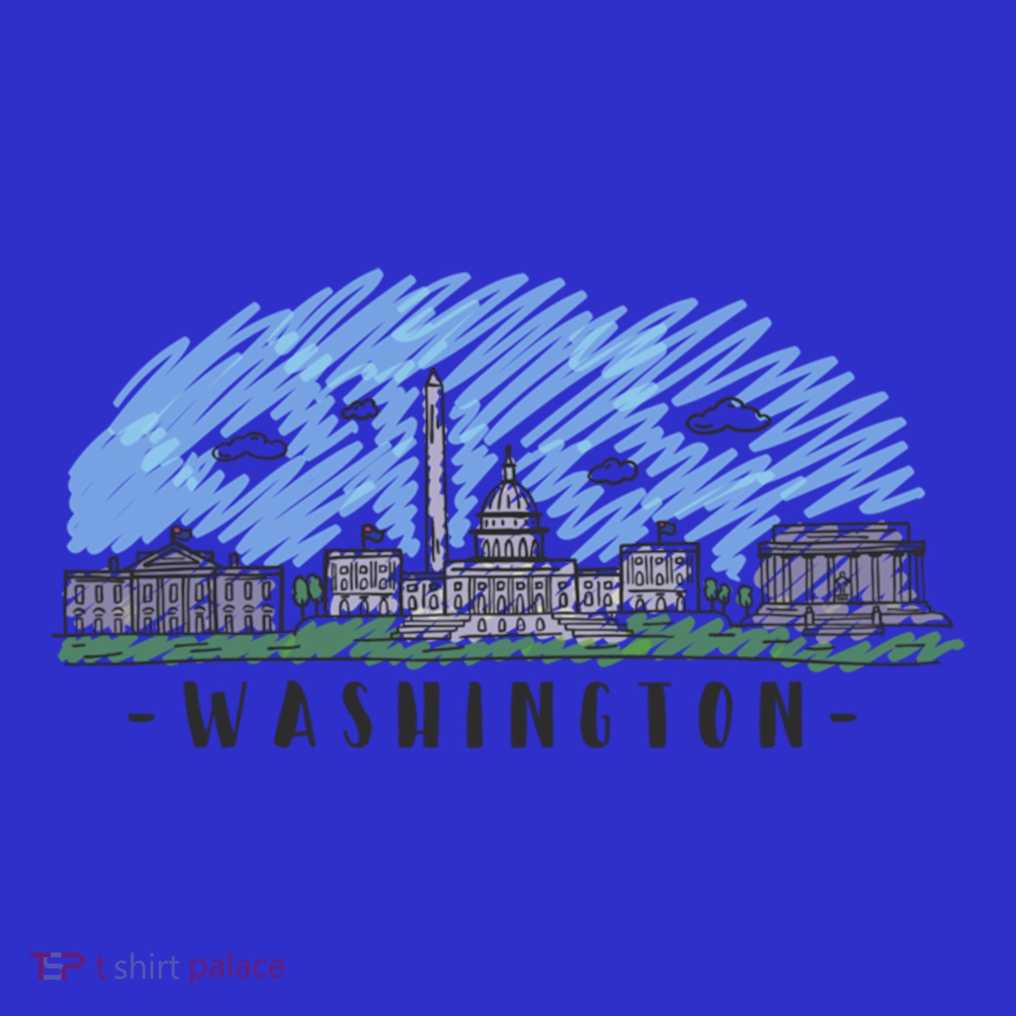 Washington Dc Capital Skyline Silhouette Great Gift Kids Sweatshirt