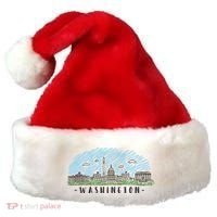 Washington Dc Capital Skyline Silhouette Great Gift Santa Hat thumb 0