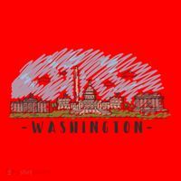 Washington Dc Capital Skyline Silhouette Great Gift Santa Hat thumb 1
