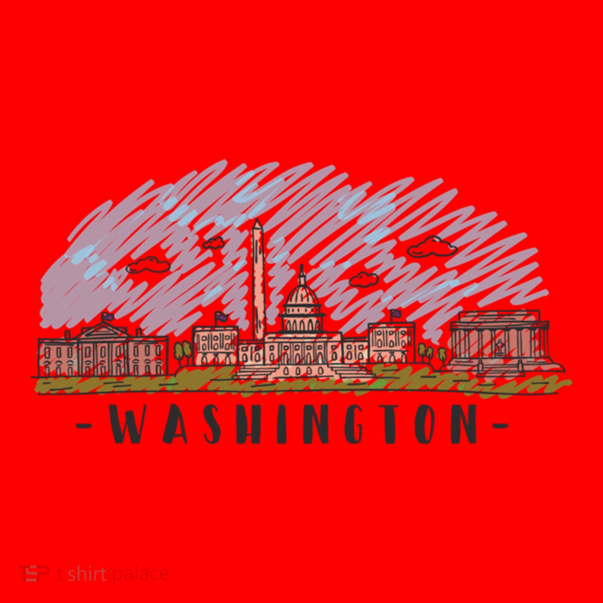 Washington Dc Capital Skyline Silhouette Great Gift Santa Hat