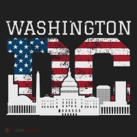 Washington Dc Capitol Hill Usa Flag Souvenir Great Gift Women's Sweatshirt thumb 2