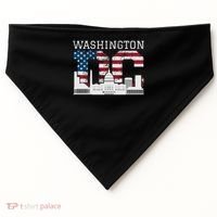 Washington Dc Capitol Hill Usa Flag Souvenir Great Gift USA-Made Doggie Bandana thumb 0