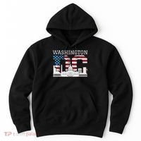 Washington Dc Capitol Hill Usa Flag Souvenir Great Gift Hoodie thumb 0
