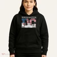 Washington Dc Capitol Hill Usa Flag Souvenir Great Gift Hoodie thumb 5