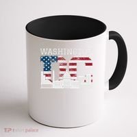Washington Dc Capitol Hill Usa Flag Souvenir Great Gift Coffee Mug thumb 1