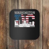 Washington Dc Capitol Hill Usa Flag Souvenir Great Gift Coaster thumb 0