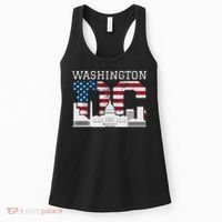 Washington Dc Capitol Hill Usa Flag Souvenir Great Gift Women's Tank Top thumb 0