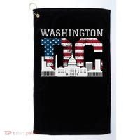 Washington Dc Capitol Hill Usa Flag Souvenir Great Gift Golf Towel thumb 0