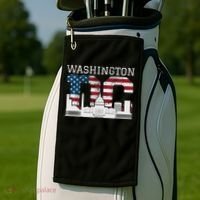 Washington Dc Capitol Hill Usa Flag Souvenir Great Gift Golf Towel thumb 2