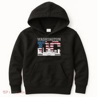 Washington Dc Capitol Hill Usa Flag Souvenir Great Gift Kids Hoodie thumb 0