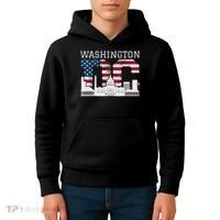 Washington Dc Capitol Hill Usa Flag Souvenir Great Gift Kids Hoodie thumb 4