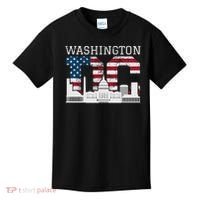 Washington Dc Capitol Hill Usa Flag Souvenir Great Gift Kids T-Shirt thumb 0