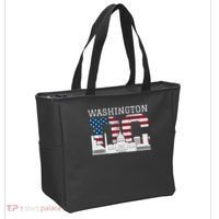 Washington Dc Capitol Hill Usa Flag Souvenir Great Gift Tote Bag thumb 2