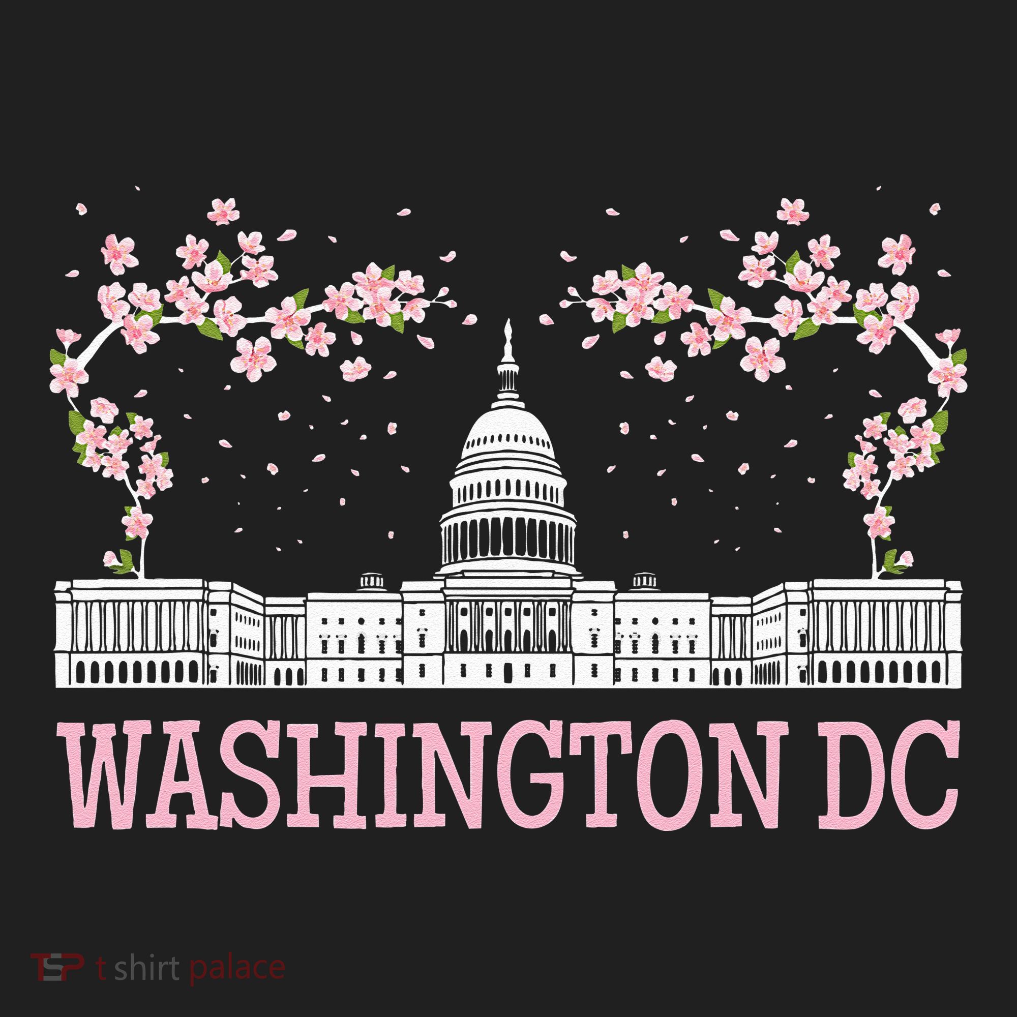 Washington DC Cherry Blossom Monument Women's Sweatshirt